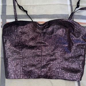 Shiny beautiful crop top